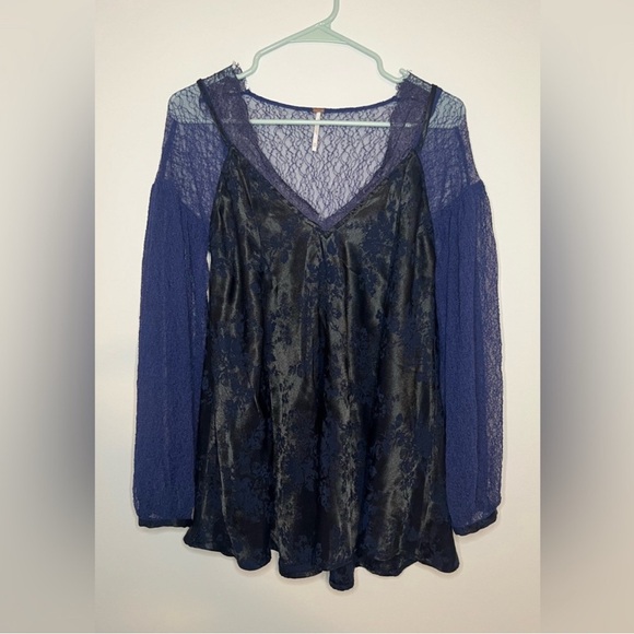 Free People Tops - Free People - Lace Long Sleeve Top - Size XS